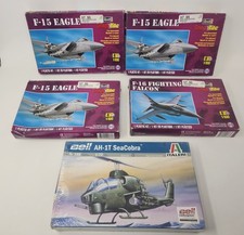 Vintage Model Kit Lot Revell Italeri Military 1/72 1/48 Aircraft Soldiers Sealed picture