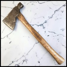 Vintage 1950s True Temper No. R2S Half Hatchet Hammer Tool 18” Wood Handle USA picture