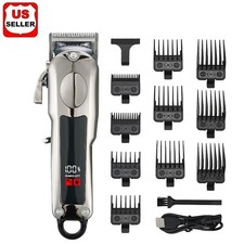 Professional Hair Clippers Trimmer Mens Barber Hair Cutting kit Machine Cordless picture