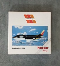 NIB~herpa wings~SOUTHWEST AIRLINES SHAMU~Boeing 737-300~ Scale 1/500~Model Plane picture