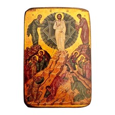 Wooden Greek Christian Orthodox Icon of the Transfiguration of Christ – Handmade picture