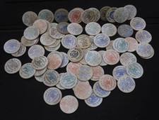 Vintage Wooden Nickels - Lot Of 70+ picture