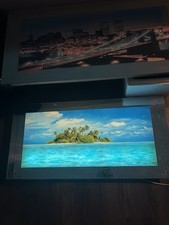 Multicolor Cityscape and Tropical Island Horizontal Print for Any Room picture