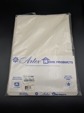 Vintage Tablecloth Artex Home Products Bone White Oval 78x102 50/50 Cotton Poly picture
