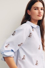 Anthropologie - Maeve Shrunken Bennet Embellished Buttondown Shirt picture
