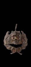 Antique WWII Ww2 Era Central European  Unique Pendant Devil Satan Red Ruby Eyes picture