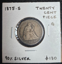 1875 S -TWENTY CENT PIECE- G picture