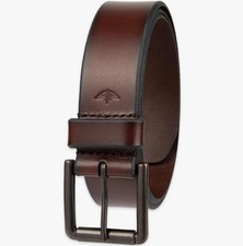 Dockers Men’s Belt Brown 100% Leather Casual Classic Buckle 1.5 Wide Size 34 NEW picture