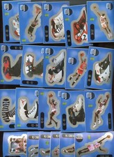 1998 UPPER DECK SET MICHAEL JORDAN BLUE STICKERS NIKE AIR SHOES 36 LOT INSERT picture