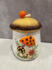 vintage Sears Roebuck & Co. Merry Mushroom canister Large picture