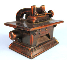 VINTAGE METAL INDUSTRIAL PAPERWEIGHT GM DIEHL MACHINE WORKS RIP SAW REPLICA picture