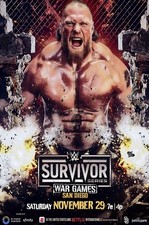 WWE GIANT 24”x36” POSTER  - SURVIVOR SERIES 2025 BROCK LESNAR picture