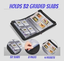 PSA BGC CGC CSG Graded cards | Slab Album 32 Cards Sports Pokemon TCG picture