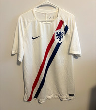 Nike Netherlands KNVB Dri-FIT Soccer Jersey White/Red/Blue Men’s XL picture