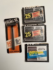 Gillette Trac II Trial Razor & 23 Refill Cartridges Vintage NOS Lot picture