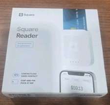 New Square Card Reader for Contactless and Chip 2nd Generation White picture