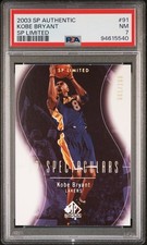 2003-04 UD SP Limited Authentic Spectaculars Kobe Bryant 1/100 FIRST PRINT PSA 7 picture