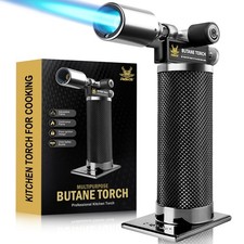 RAVS Butane Torch Lighter, Premium Metal Kitchen Torch with Adjustable Flame & S picture