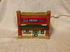 Kroger Christmas Village Grocery Store Building Limited Edition Illuminated 1994 picture
