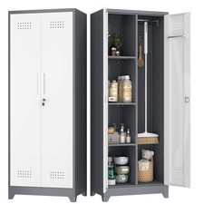 Broom Closet Cabinet , Brooms and Mop Storage Cabinets, Utility Closet  for Home picture