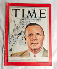 Vtg Time Magazine August 18 1952 Vol. LX No. 7 Medicine George Merck picture