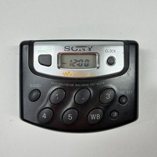 Sony Walkman SRF-M37W Portable Radio Weather AM FM Working with belt Clip READ picture