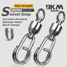 9KM 25pcs Fishing Ball Bearing Swivels with Snap Fishing Connector picture