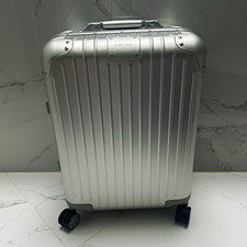 RIMOWA Cabin Carry On Original Aluminum Silver Suitcase picture
