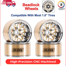 INJORA 1.0 Brass Aluminum Beadlock Wheels ModuWheel for TRX4M SCX24 1/18 1/24 picture