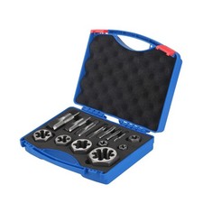 NPT Pipe Tap and Die Set - 14 Pcs 1/16