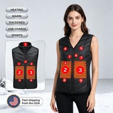 3 Levels Men's 9 Zone Heating Vest Intelligent Warm Thermal Underwear Top picture