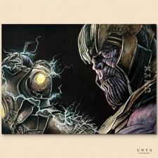 Thanos Marvel Hand-Drawn Sketch Card 1/1 Artist Signed Sylvia Sun picture