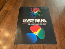 Vintage - Extremely RARE - Laserium The Cosmic Laser Concert Program 1975 - EUC picture
