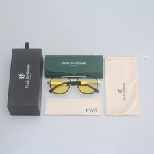 Peak Wellness Supply - Metal Frame Blue Light Blocking Glasses Yellow Lenses picture