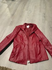 vintage east 5th genuine leather jacket women large picture