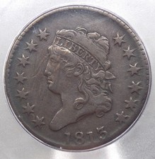 1813 Classic Head Large Cent 1c ICG EF40 Details #101 Extra Fine XF ECC&C, Inc. picture