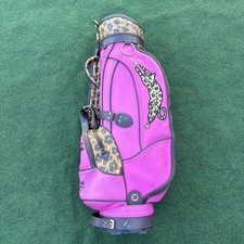 Women's JC de Castelbajac Golf Cart Bag / RARE PINK LEOPARD WOW HOT 3 Way Cart picture