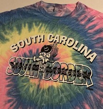 VTG South Of The Border South Carolina Tie Dye T-Shirt SMALL Colorful Souvenir  picture