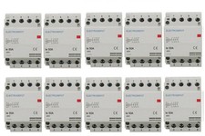 LOT of 10 Electrodepot Contactors NC Normally Closed 40A, 4 Pole 120V Coil IEC picture
