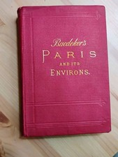 Karl Baedeker / PARIS and Environs With Routes From London To Paris 1894 picture