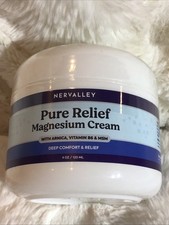 120 ml Nervalley Pure Relief Magnesium Cream 4 oz Arnica Vitamin B6 MSM NEW picture