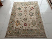 Oushak Wool Area Rug 4'11