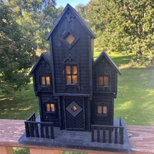Target Threshold Light Up Wood Haunted Spooky Halloween Salem Witch House 2023  picture