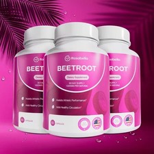 3-Bottle Rosabella Organic Beetroot,Nitric Oxide Booster for Heart &Circulation picture