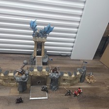 Schleich Dragon Castle Fortress 42102 Set Blue Dragon Knights Boulders Wall picture