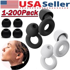 Reusable Silicone Ear Plugs Noise Cancelling Earplugs Protector Study Sleep Swim picture
