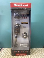 Kwikset Montara Single Cylinder Handleset with Juno Knob Satin Nickel 95530-018 picture