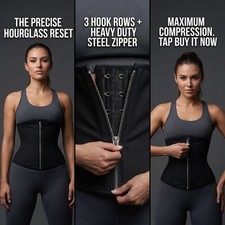 Waist Trainer for Women Tummy Control Corset Body Shaper Zipper Hourglass Cinche picture