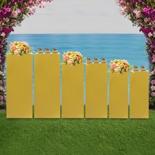 6PCS Display Pedestal Stands Wedding Party Square Pedestal Cake Stands Pillars picture