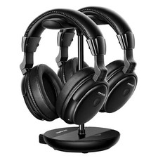 Dual Wireless TV Headphones w/ Tone & Balance Control, Clear Voice for Seniors picture